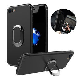 Bakeey?„? 360?° Adjustable Metal Ring Kickstand Magnetic Frosted Soft TPU Case for iPhone 7/8 4.7 Inch 1