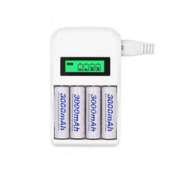 Palo C907W 4 Slots Smart Intelligent Charger For AA / AAA NiCd NiMh Battery LCD Display 1 Palo C907W 4 Slots Smart Intelligent Charger For AA / AAA NiCd NiMh Battery LCD Display