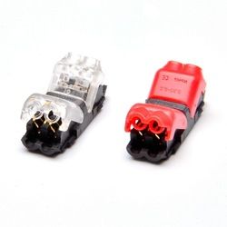 5Pcs 2 Pin Quick Splice Wire Terminals Crimp Connectors for 22-20AWG LED Strip Cable Crimping 1
