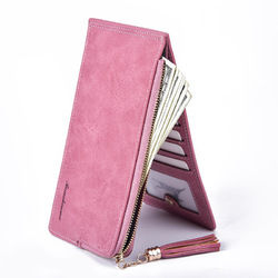 Women Ultra Thin Multi Card Slots PU Leather Wallet Long Purse Phone Bag 1