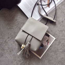 Mini PU Leather Hasp Vertical Tassel Shoulder Bag Phone Wallet for iPhone Xiaomi Samsung 5 Mini PU Leather Hasp Vertical Tassel Shoulder Bag Phone Wallet for iPhone Xiaomi Samsung - Image 5