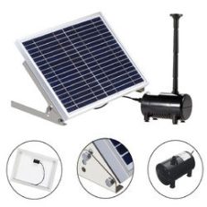 Solar Panel Powered Brushless Water Fountain Pump For Pond Garden Outdoor Submersible Kit