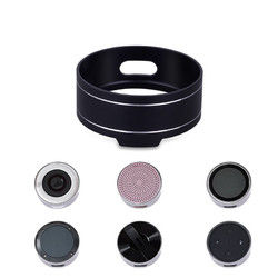Universal Metal Round Reserved Charging Port Protective Cover Case for Echo Dot bluetooth Speaker 1