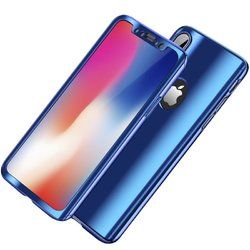 Bakeey Plating 360?° Full Body Case+Tempered Glass Film For iPhone XR/XS/XS Max/X/8/8 Plus/7/7 Plus/6s/6s Plus/6/6 Plus 2