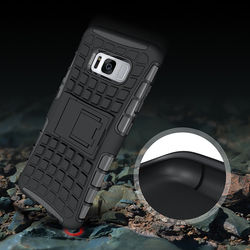 Bakeey?„? 2 in 1 Armor Kickstand TPU + PC Case for Samsung Galaxy S8 4 Bakeey?„? 2 in 1 Armor Kickstand TPU + PC Case for Samsung Galaxy S8 - Image 4