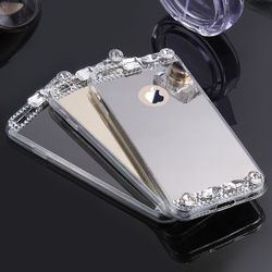 KISSCASE Diamond Glitter Clear Mirror Cover Case for iPhone X 7/7Plus 1 KISSCASE Diamond Glitter Clear Mirror Cover Case for iPhone X 7/7Plus