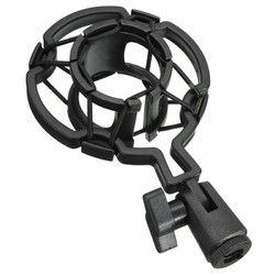 Universal Black Plastic Studio Microphone Shock Mount Desktop Holder Stand for Condenser Microphone 2