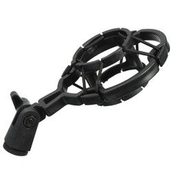 Universal Black Plastic Studio Microphone Shock Mount Desktop Holder Stand for Condenser Microphone 4 Universal Black Plastic Studio Microphone Shock Mount Desktop Holder Stand for Condenser Microphone - Image 4