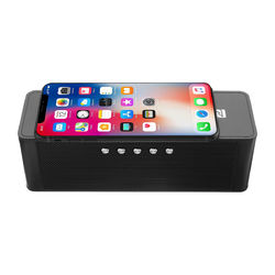 JY-28 Qi Wireless Fast Charger bluetooth NFC Speaker Support Alarm Clock TF Card USB AUX 1