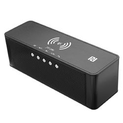 JY-28 Qi Wireless Fast Charger bluetooth NFC Speaker Support Alarm Clock TF Card USB AUX 2 JY-28 Qi Wireless Fast Charger bluetooth NFC Speaker Support Alarm Clock TF Card USB AUX - Image 2