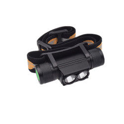 XANES D25 1650LM 2 x XPL LED 6 Modes Stepless Dimming USB Charging Interface IPX6 Waterproof Cycling Headlamp 18650 5
