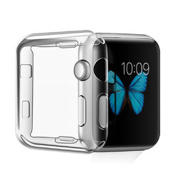38/42mm Clear TPU Front Case Cover Screen Protector for Apple Watch Series 2/3 2
