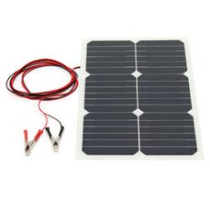 12V 20W 42x28x0.25cm Semi Flexible Sunpower Chip Solar Panel With 3m Rear Wiring