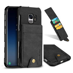 SHS Linen Pattern Multi-card Slot Protective Case for Samsung Galaxy S9 2