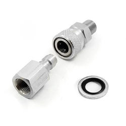 1/8BSPP Paintball PCP Quick Release Disconnect Coupler Doulbe Male Female Plug Connector 2