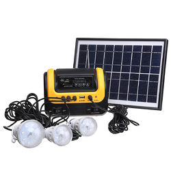 Solar Generator DC Solar Powered System with Radio MP3 Solar Flashlight Power Supply 2