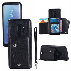 Bakeey Classic PU Leather Wallet Card Slots Bracket Protective Case for Samsung Galaxy S9 Plus 2