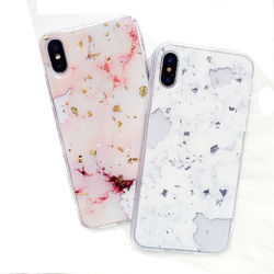 Glitter Glossy Bling Marble Soft TPU Protective Case for iPhone X 6/6s Plus/7/8 Plus 2