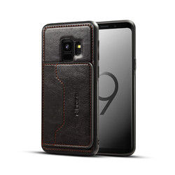 2 in 1 PU Leather Card Slot Bracket Protective Case for Samsung Galaxy S9 1