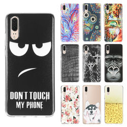 Bakeey Ultra Slim Cartoon Painting Soft TPU Protective Case for Huawei P20 2