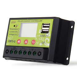 CMTD-G 10A 12V/24V LCD PWM Solar Charge Controller Dual USB Solar Panel Battery Regulator 2 CMTD-G 10A 12V/24V LCD PWM Solar Charge Controller Dual USB Solar Panel Battery Regulator - Image 2