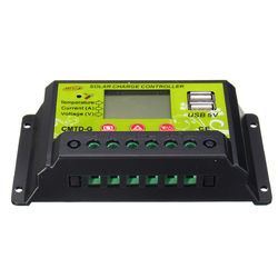 CMTD-G 10A 12V/24V LCD PWM Solar Charge Controller Dual USB Solar Panel Battery Regulator 4 CMTD-G 10A 12V/24V LCD PWM Solar Charge Controller Dual USB Solar Panel Battery Regulator - Image 4
