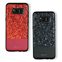 DZGOGO Diamond Bling PU Leather Protective Case for Samsung Galaxy S8 Plus 2