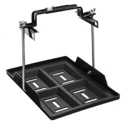 Universal Battery Tray Adjustable Hold Down Battery Clamp Bracket Cycle 19x28cm 2 Universal Battery Tray Adjustable Hold Down Battery Clamp Bracket Cycle 19x28cm - Image 2