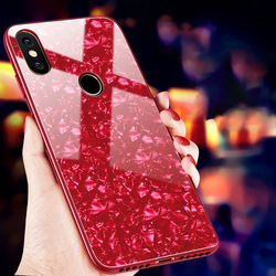 Bakeey Shell Bling Glossy Tempered Glass Soft Edge Protective Case for Xiaomi Mi8 Mi 8 6.21 inch 1