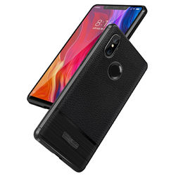 Bakeey Litchi Texture Wire Drawing Process Shockproof Protective Case For Xiaomi Mi8 1