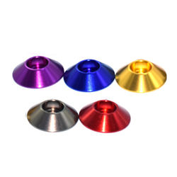 Suleve M4AN2 10Pcs M4 Big Cup Head Screw Washer Spacer Bolt Gasket Aluminum Alloy Multicolor 2 Suleve M4AN2 10Pcs M4 Big Cup Head Screw Washer Spacer Bolt Gasket Aluminum Alloy Multicolor - Image 2