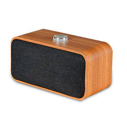 Wooden Wireless bluetooth Speaker Portable HIFI Stereo Bass 3D Audio TF Card With HD Mic 1