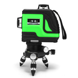 Laser Level 12 Lines Green Self Leveling Vertical Horizontal 3D Leveling Tool 4000mAh Lithium Charge 2