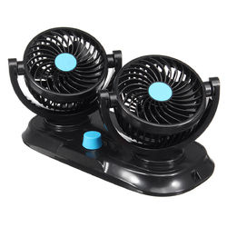 12V Adjustable Double 360 Degrees Mini Oscillating Fan Rotation Cooling Fan Air Conditioner 5 12V Adjustable Double 360 Degrees Mini Oscillating Fan Rotation Cooling Fan Air Conditioner - Image 5