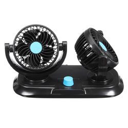 12V Adjustable Double 360 Degrees Mini Oscillating Fan Rotation Cooling Fan Air Conditioner 7 12V Adjustable Double 360 Degrees Mini Oscillating Fan Rotation Cooling Fan Air Conditioner - Image 7