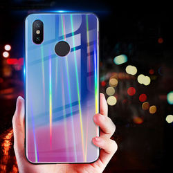 Bakeey Laser Gradient Bling Tempered Glass Shockproof Protective Case For Xiaomi Mi8 Mi8 6.21 inch Non-original 2