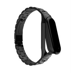 Bakeey Anti-lost Watch Band Stainless Steel Fold Buckle Bracelet for Xiaomi Mi Band3 Non-original 1