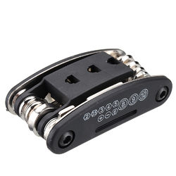 BIKIGHT Bike Bicycle Repair Tool Pump With Gauge 16in1 Screwdriver Tire Repair Patch Saddle Bag Cycling Tool Set 5 BIKIGHT Bike Bicycle Repair Tool Pump With Gauge 16in1 Screwdriver Tire Repair Patch Saddle Bag Cycling Tool Set - Image 5