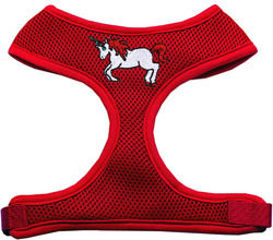 Unicorn Embroidered Soft Mesh Pet Harness Red Extra Large 1 Unicorn Embroidered Soft Mesh Pet Harness Red Extra Large
