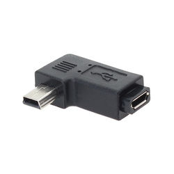 Mini USB Male to MICRO USB Female Adapter Black 2
