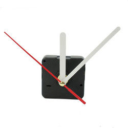 White & Red Hands DIY Quartz Black Wall Clock Movement Repair Parts 1 White & Red Hands DIY Quartz Black Wall Clock Movement Repair Parts