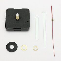 White & Red Hands DIY Quartz Black Wall Clock Movement Repair Parts 3 White & Red Hands DIY Quartz Black Wall Clock Movement Repair Parts - Image 3