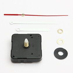 White & Red Hands DIY Quartz Black Wall Clock Movement Repair Parts 4 White & Red Hands DIY Quartz Black Wall Clock Movement Repair Parts - Image 4