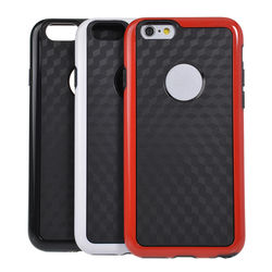 Double Color With Logo Hole Hornet Case For iPhone 6 Random Delivery 1