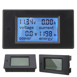 100A DC Digital Multifunction Power Meter Energy Monitor Module Volt Meterr Ammeter 6.5V-100 2
