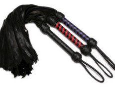 Strict Leather Premium Deerskin Flogger- Purple
