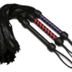 Strict Leather Premium Deerskin Flogger- Red