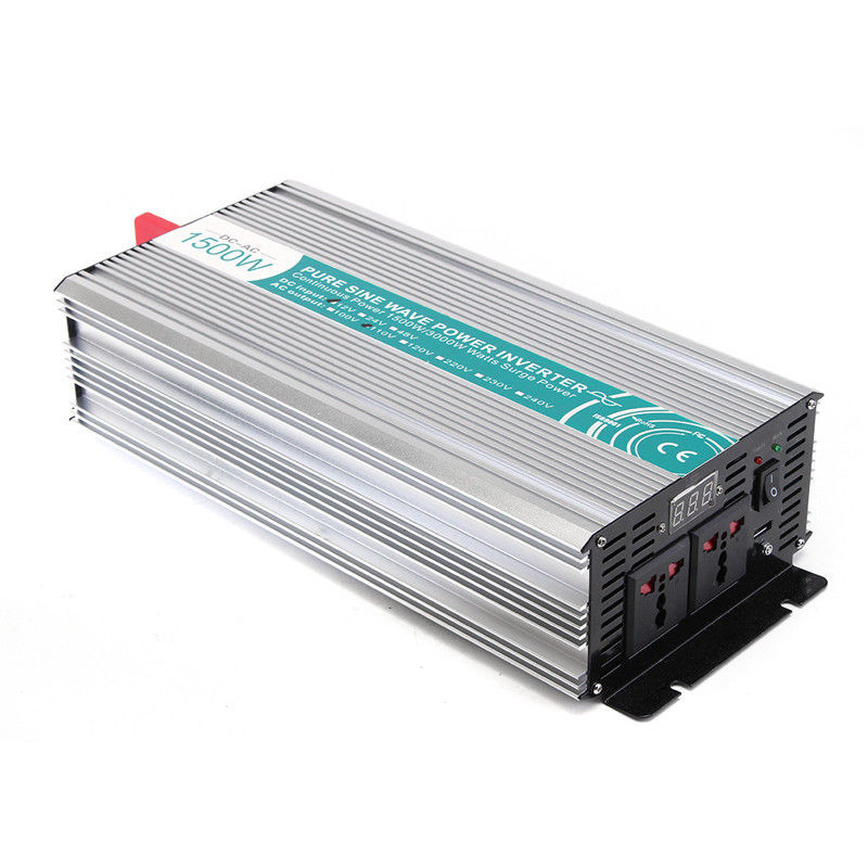 1500W DC12V to AC110V/220V Pure Sine Wave Power Inverter LED Display Off Grid 2 1500W DC12V to AC110V/220V Pure Sine Wave Power Inverter LED Display Off Grid - Image 2