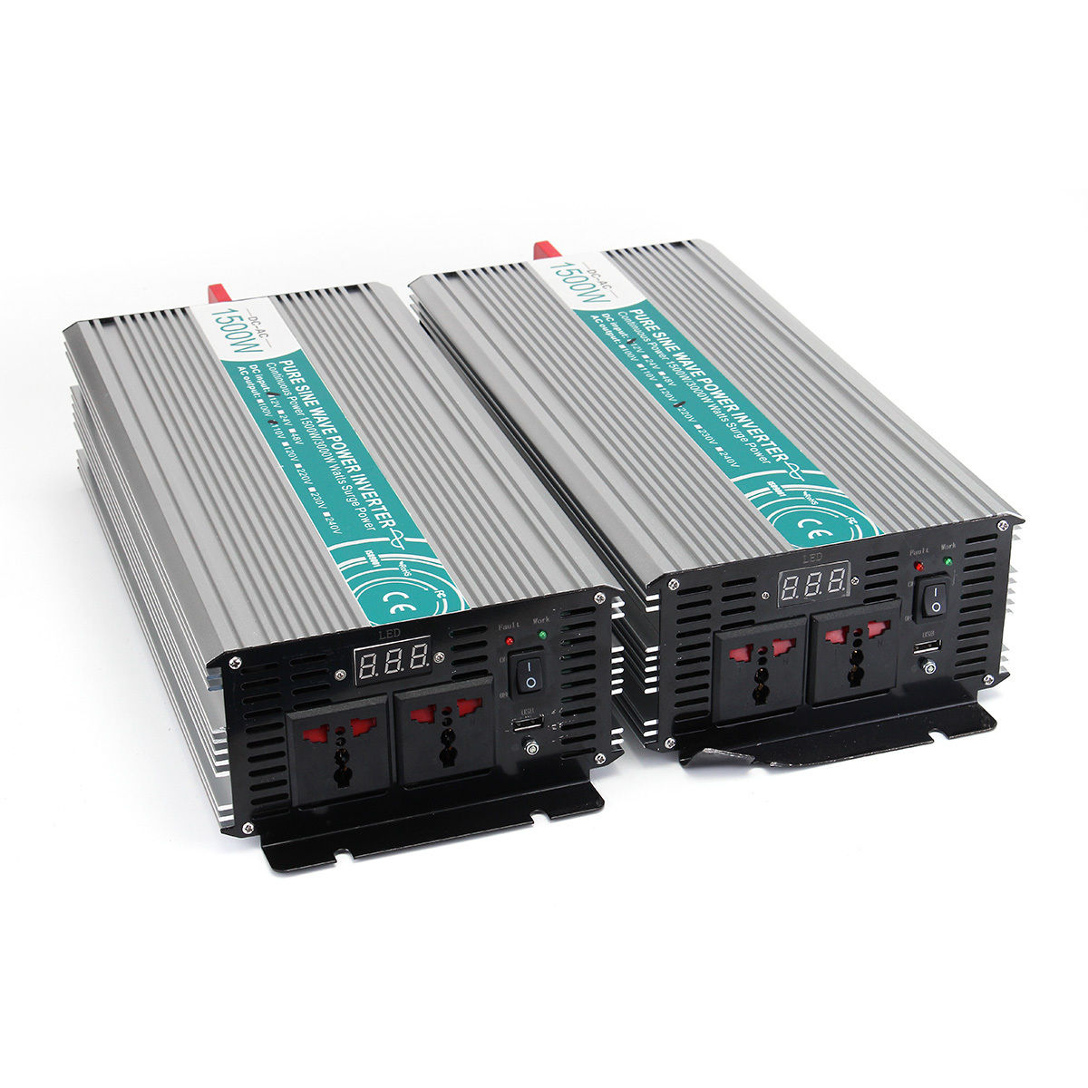 1500W DC12V to AC110V/220V Pure Sine Wave Power Inverter LED Display Off Grid 3 1500W DC12V to AC110V/220V Pure Sine Wave Power Inverter LED Display Off Grid - Image 3