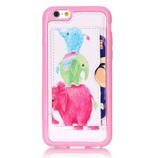 Little Elephant Pattern Back Holder Case For iPhone 6 6s